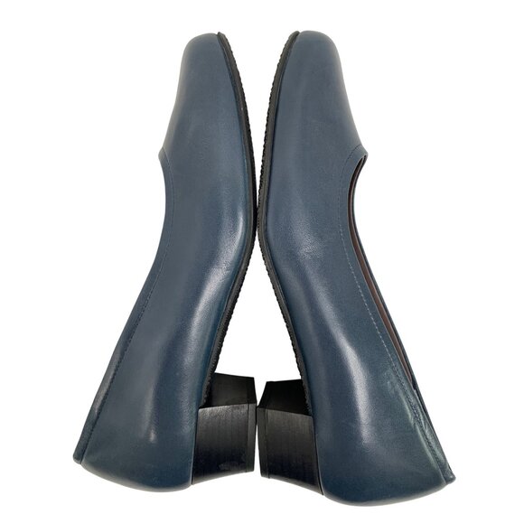 SAS Lucia Womens Leather Slip-On Low Heels Size 8M Blue Italy Z10671 Comfort - Picture 7 of 10